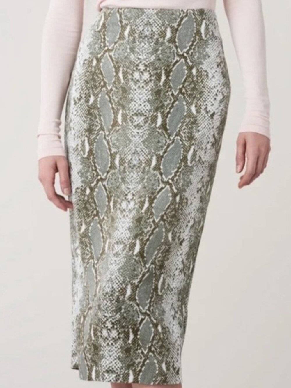 Diane von Furstenberg DVF Skirt Midi Kara Stretch Pencil Animal Print size 4